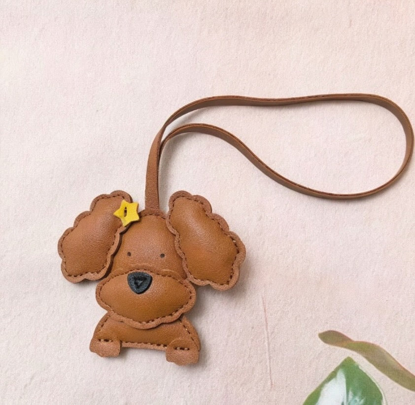 Bichon Dog Bag Charm