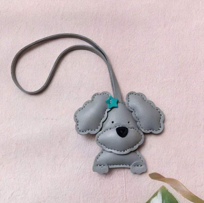 Bichon Dog Bag Charm