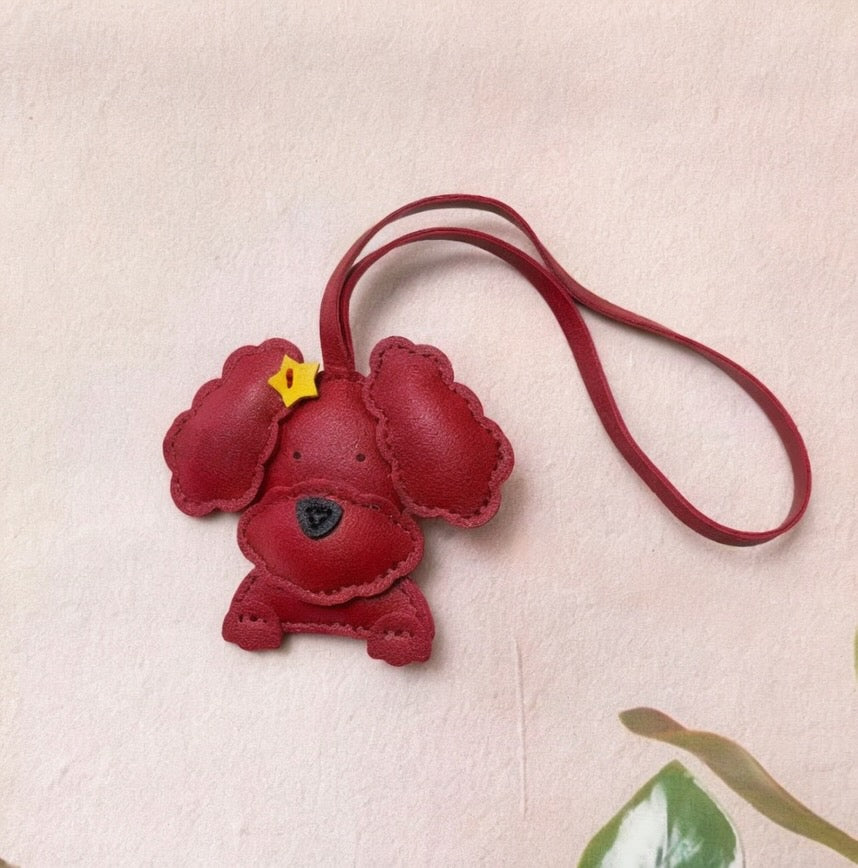 Bichon Dog Bag Charm