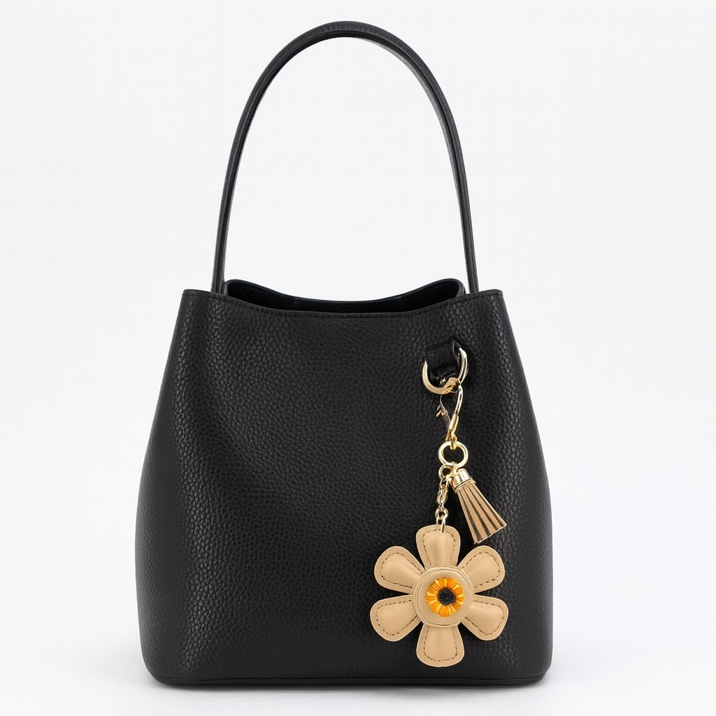 Daisy Flower Bag Charm