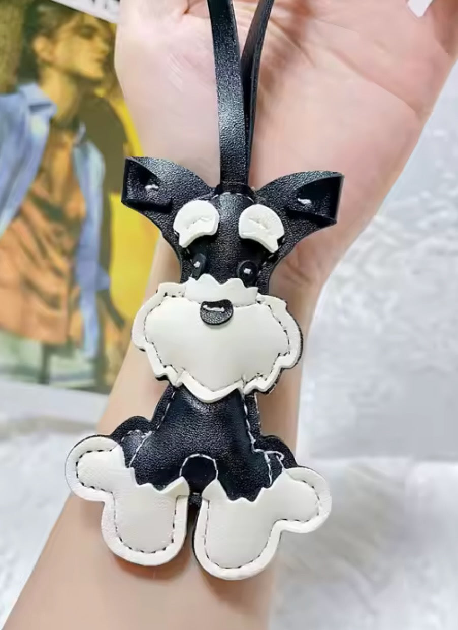 Schnauzer Dog Bag Charm