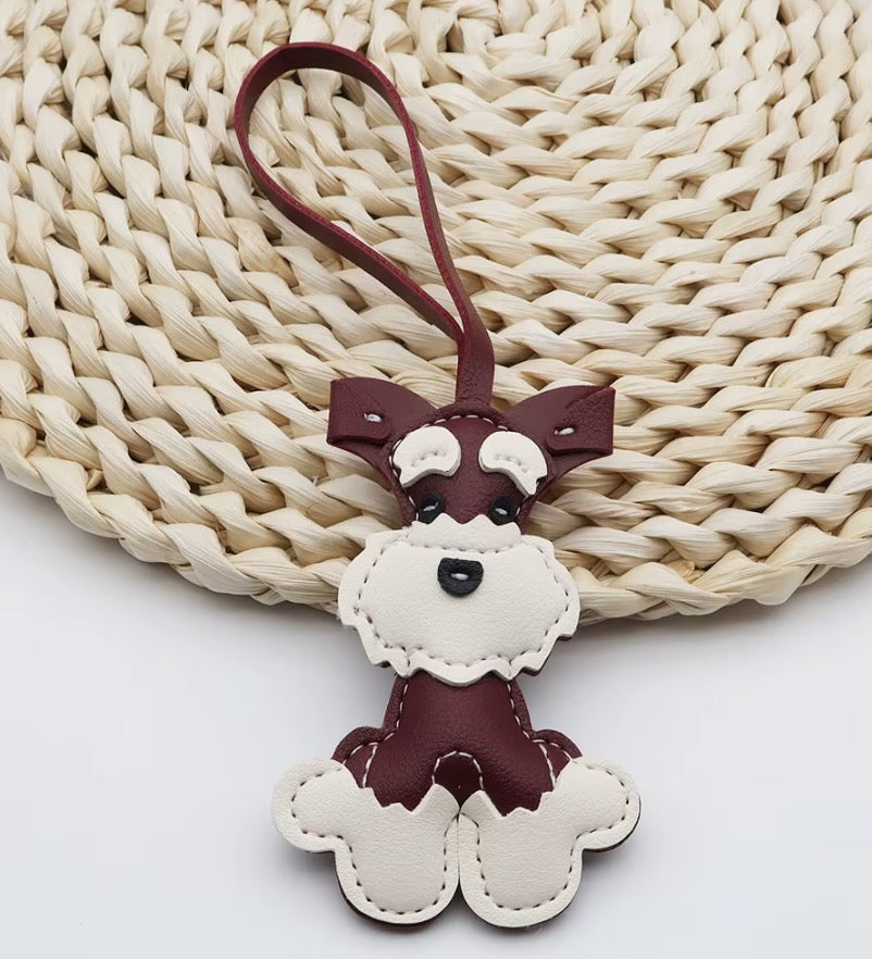 Schnauzer Dog Bag Charm