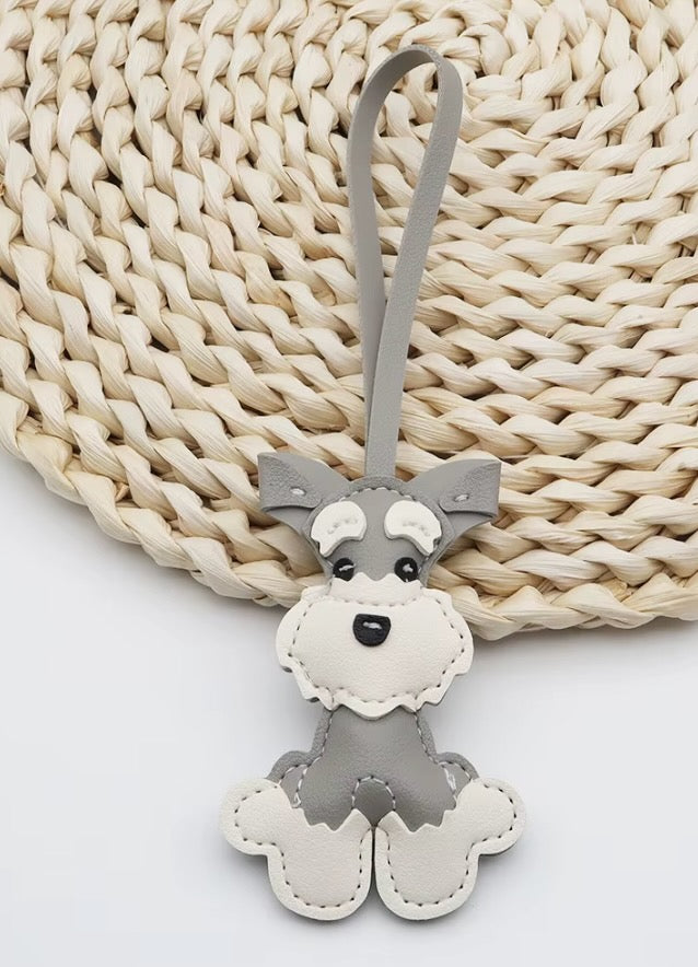 Schnauzer Dog Bag Charm
