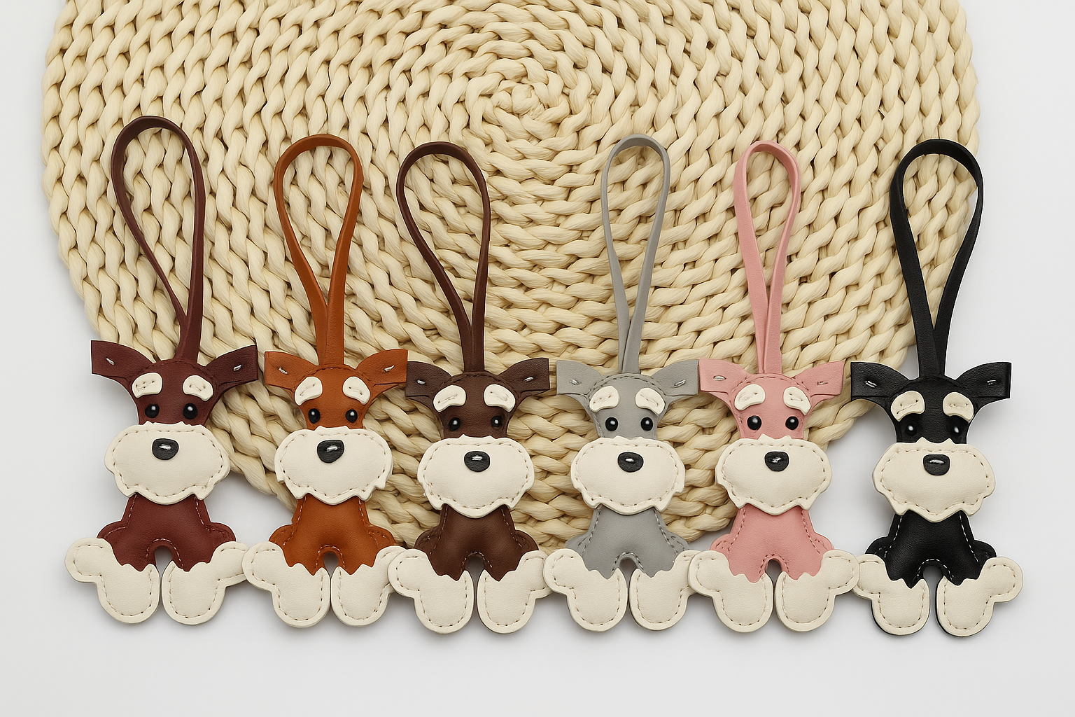 Schnauzer Dog Bag Charm