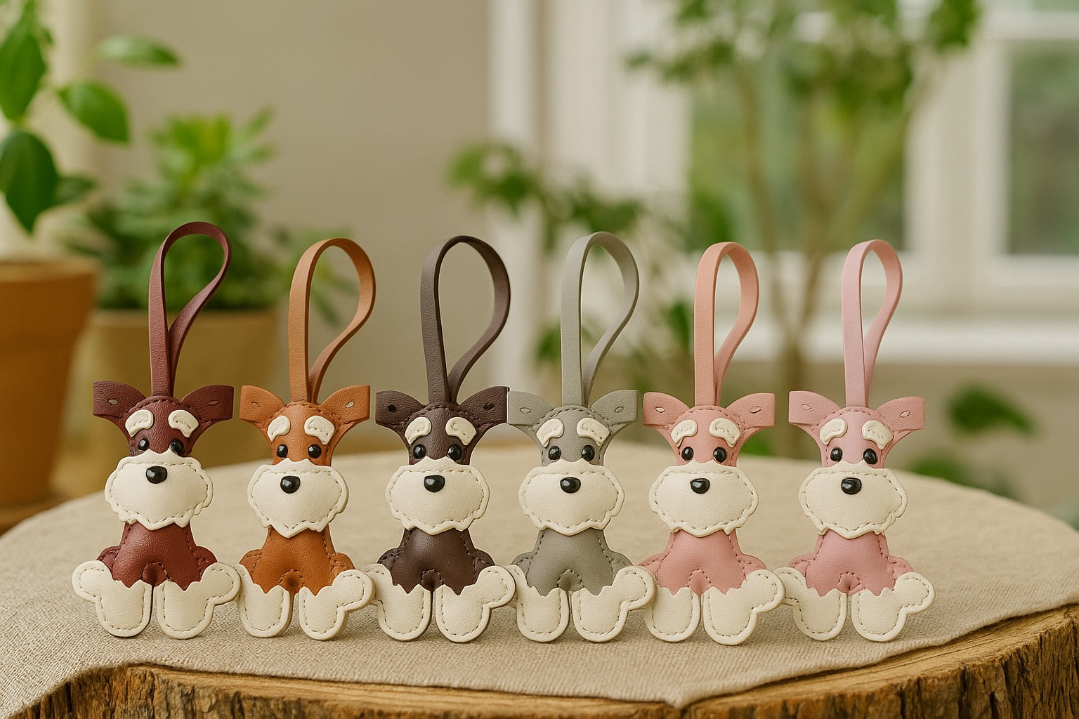 Schnauzer Dog Bag Charm