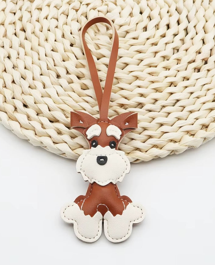 Schnauzer Dog Bag Charm