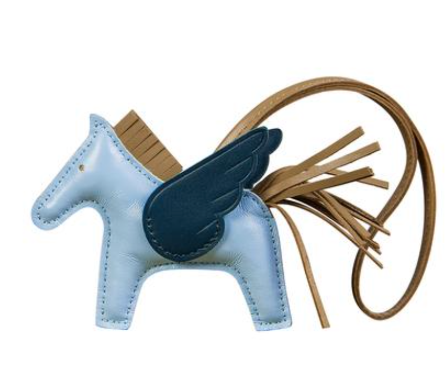 Soft Lambskin Flying Horse Bag Charm