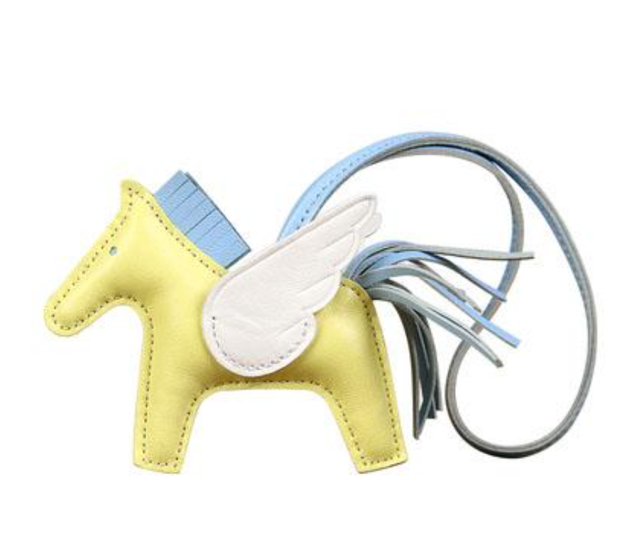 Soft Lambskin Flying Horse Bag Charm