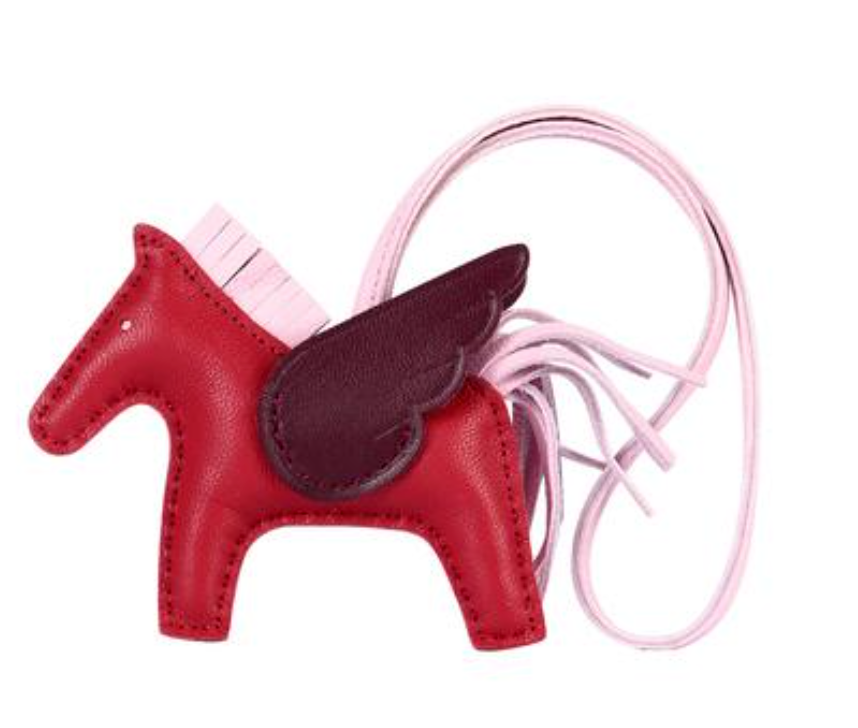 Soft Lambskin Flying Horse Bag Charm