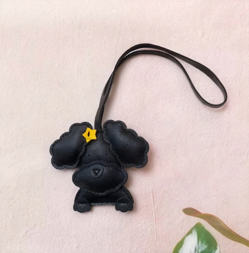 Bichon Dog Bag Charm