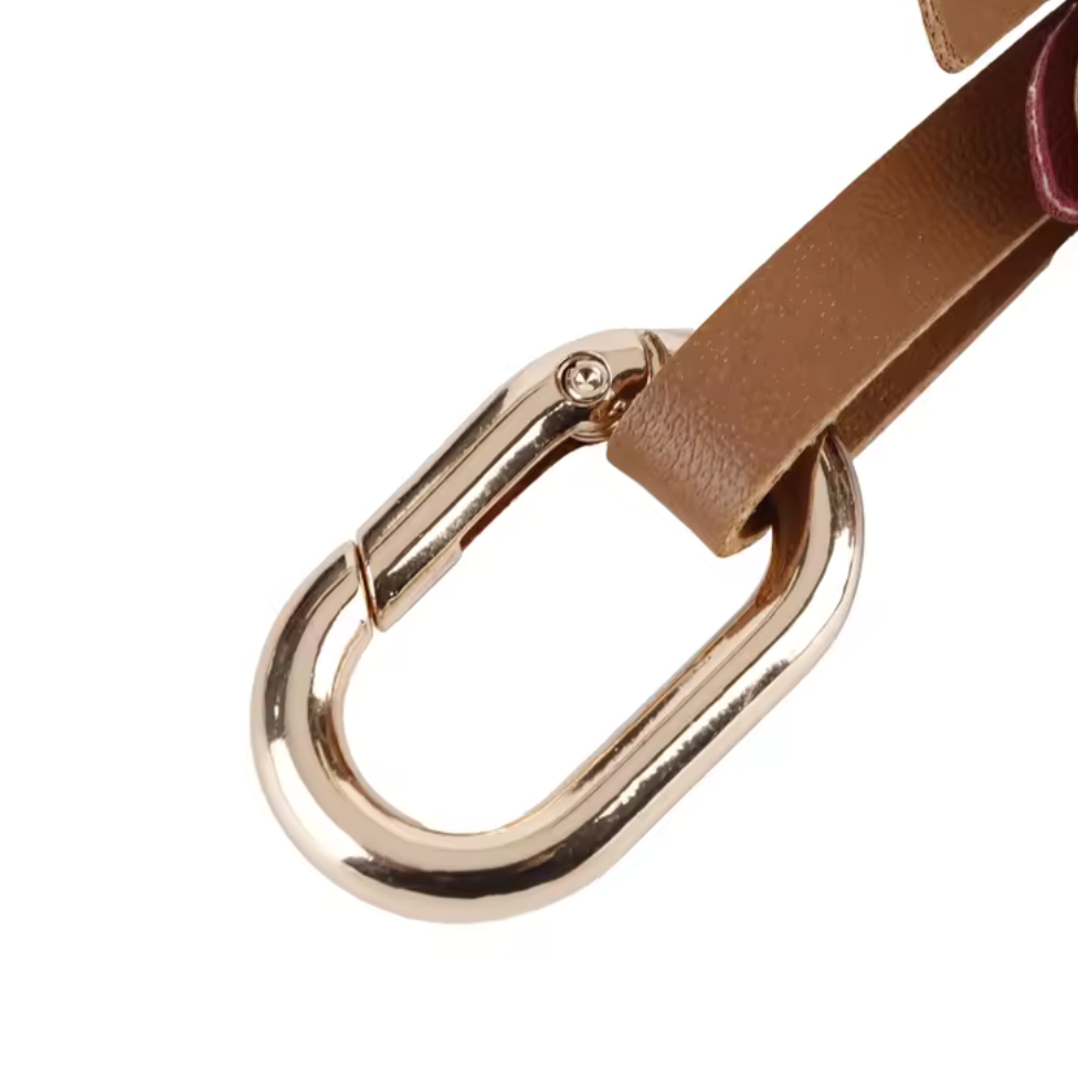 Autumn Rosette Charm – Genuine Leather Flower Bag Charm, Neutral Floral Keychain, Elegant Handbag Accessory, Fall Bag Charm Gift