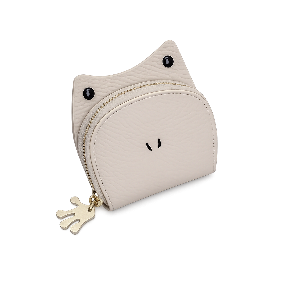 Hop & Hold Frog Card Holder – Cute Leather Frog Wallet, Mini Coin & Card Pouch, Whimsical Gift for Frog Lovers