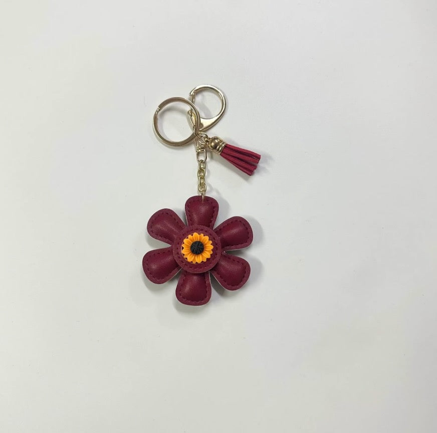 Daisy Flower Bag Charm