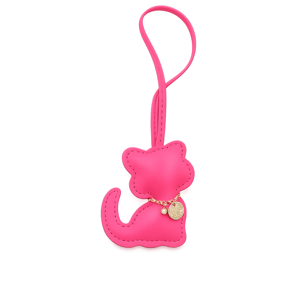 Cozy Kitty – Handmade Leather Kitten Bag Charm | Cute Cat Purse Charm | Kawaii Cat Accessory | Gift for Cat Lovers