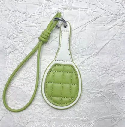 Green  pickle ball paddle Bag Charm.